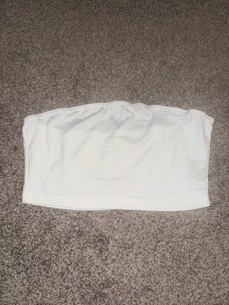 Shein White Strapless Tube Top